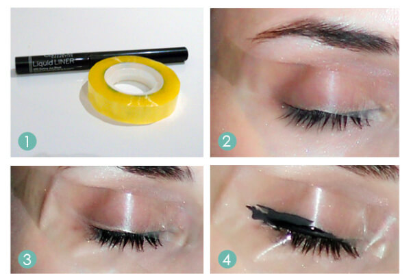 Eyeliner-tricks-cat-eye-tape